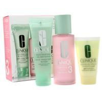 CLINIQUE by Clinique 3-Step Skin Care System (Skin Type 3): Liquid Facial Soap Oily Skin Formula + Clarifying Lotion 3 +--3pcsclinique 