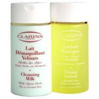 Clarins by Clarins Cleansing Coffret : Cleansing Milk 200ml + Toning Lotion 200ml N/D Skin--2pcsclarins 