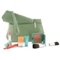 CLINIQUE by Clinique Travel Set: Turnaround Conc. + Blush + CS Lipstick + Parfum + Happy Parfum + Brush + 2xBag--6pcs+2bagclinique 