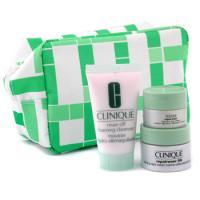 CLINIQUE by Clinique Travel Set: Foaming Cleanser 30ml + Repairwear Night Cream 15ml + Repairwear Eye Cream 5ml + Bag--3pcs+1bagclinique 