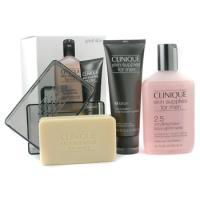 CLINIQUE by Clinique SSFM Exclusive Set ( D/C Skin ): Soap 150g + Scruffing Lotion 2.5 200ml + M Lotion 100ml--3pcsclinique 