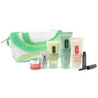 CLINIQUE by Clinique Travel Set: Soap 50ml + DDML 30ml + Repairwear 7ml + Eye Cream 7ml + Body Butter 40ml + Mascara + bag--6pcs+1bagclinique 