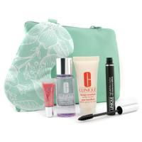 CLINIQUE by Clinique Travel Exclusive Kit: M/U Remover 50ml+ Body Butter 40ml+ Eye Mask+ Mascara+ Lip Gloss--5pcs+1bagclinique 