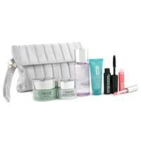 CLINIQUE by Clinique Travel Set: Makeup Remover + Superdefense + Turnaround Concentrate + Repairwear Contour + Lip Gloss + Mascara + Bag--6pcs+1bagclinique 