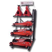 Professional Duty Floor Jack Display with 2 of each of the 2 Ton, 3-1/2 Ton Single Pump and 3-1/2 Ton Double Pump Floor Jacksprofessional 