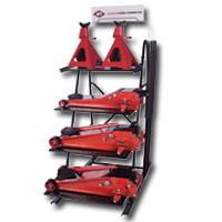 Professional Duty Floor Jack Display with 1 of each of the 2 Ton, 3-1/2 Ton Single Pump and 3-1/2 Ton Double Pump Floor Jacksprofessional 