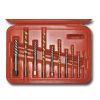 SCREW EXTRACTOR AND DRILL COMBO SET 10PCscrew 