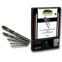 DRILL BIT SET 5PC HSS COBALT LEFT HANDdrill 