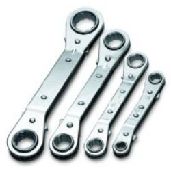 WRENCH SET RATCHETING BOX END OFFSET 4 PC SAEwrench 