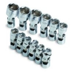 SOCKET SET FLEX 1/4IN. DR 12PC 6 PT. METRICsocket 