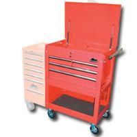 4 DRAWER SERVICE CART REDdrawer 