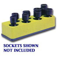 SOC HOL 3/8U IMP YELLOW NEON 8 HOLEhol 