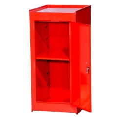 RED SIDE HALF LOCKER-2 DR. W/SHELFred 