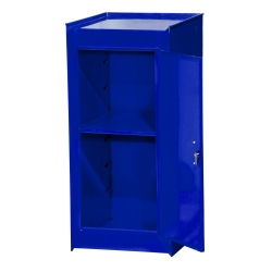 BLUE SIDE HALF LOCKER-2 DR. W/SHELFblue 