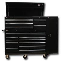 56\" 16 DWR STD DUTY TOOL BOX COMBO W/SIDEBOX BLACKdwr 