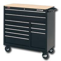 40\" 10 DRAWER BALL BEARING TOOL CABINET BLACKdrawer 