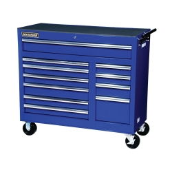 40\"BLUE 11-DRAWER ROLLER CABINET- RLR BEARINGblue 