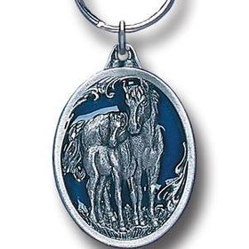 Key Ring - Mare & Foalpewter 