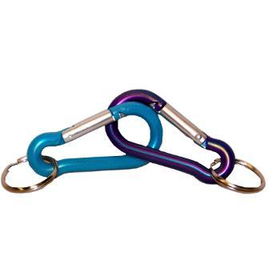 Light Blue Carabiner Keychain Case Pack 100light 