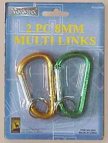 2 Pack 8Cm Links W/Key Chain Case Pack 72links 