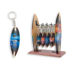 Surf Board Keychain w/Surf Board Counter Display Case Pack 72surf 