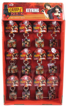 Camp Rock Square Lucite Keychain in Display Case Pack 96camp 