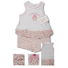 Newborn Girls 2 Piece Top and Short Set Case Pack 6newborn 