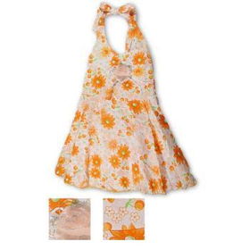 Girls Summer Halter Tie Flower Print Dress Case Pack 8girls 