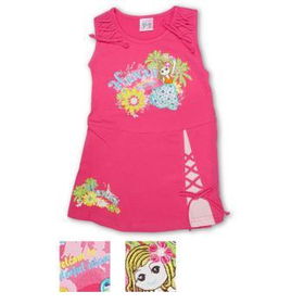 Girls Fashion Dress W/Hawaii Printed On It Case Pack 8girls 