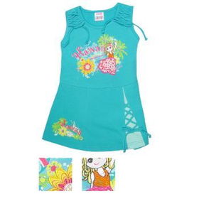 Girls Fashion Dress W/Hawaii Printed On It Case Pack 8girls 