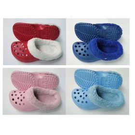 Ladies Clogs with Removeable Fur Lining Case Pack 36ladies 