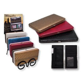 Metropolitan Designer Flat Wallet W/Display Case Pack 24metropolitan 