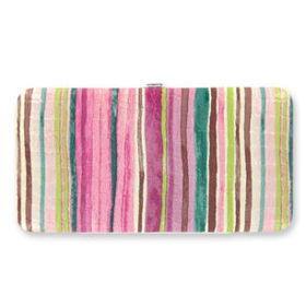 Metropolitan Fashionable Flat Wallet - Stripes Case Pack 12metropolitan 