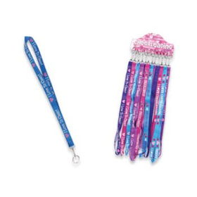 Cheerleading -Embroidered Fashion Lanyard Keychain Case Pack 72cheerleading 