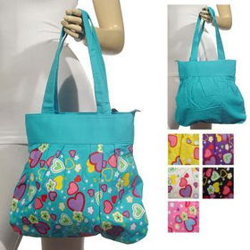 Ladies Fashion Pleated Tote Bag With Print Case Pack 12ladies 