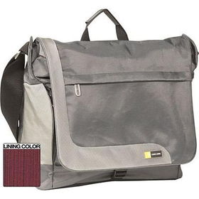 15.4 Laptop Messenger Bag-Silvlaptop 