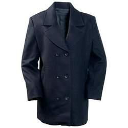 Gianni Collani&trade; Ladies&apos; Wool Blend Navy Blue Pea Coat (Medium)gianni 