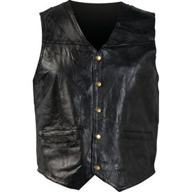 Giovanni Navarre&reg; Italian Stone&trade; Design Genuine Leather Vest (Large)giovanni 