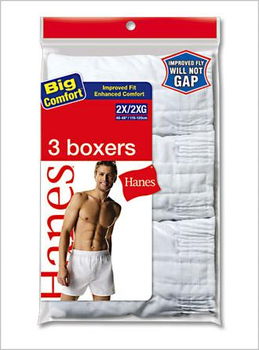 Hanes Big Mens Full Cut Boxer - 6 pairshanes 