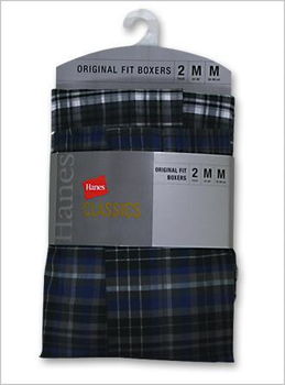 Mens Classics Woven Black Yarn Dyed Boxer - 8 pairsmens 