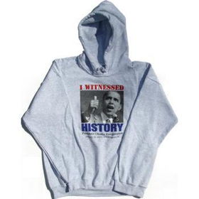 Obama ""I Witnessed History"" Grey Hoody Case Pack 12obama 