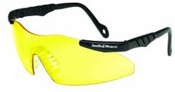 Smith & Wesson Magnum Series Yellow Lens Safety Glasses, Fits Kids