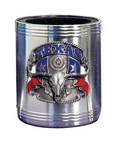 Can Cooler - Pewter Emblem Texascooler 