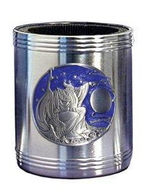 Can Cooler - Pewter Emblem Wizard