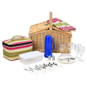 Maxam&reg; 28pc Picnic Set in Basketmaxam 