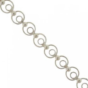 Sterling Silver Circle of Love Bracelet 7.5 Inchsterling 