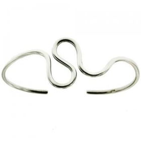 Ladies Sterling Silver 7in Long Swirl Cuff Bracelet Newladies 