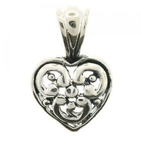 High Polished 2.7 Gram Sterling Silver Heart Pendanthigh 