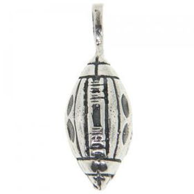 Men's Sterling Silver Football Pendantmen 