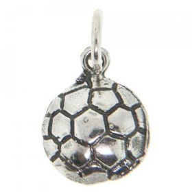 925 Sterling Silver Soccer Ball Pendantsterling 